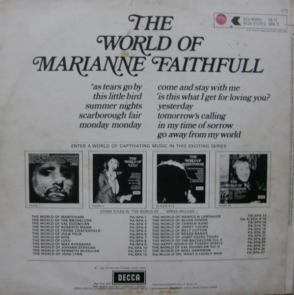 The World Of Marianne Faithfull