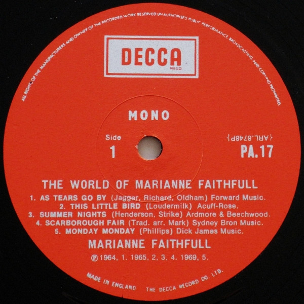 The World Of Marianne Faithfull